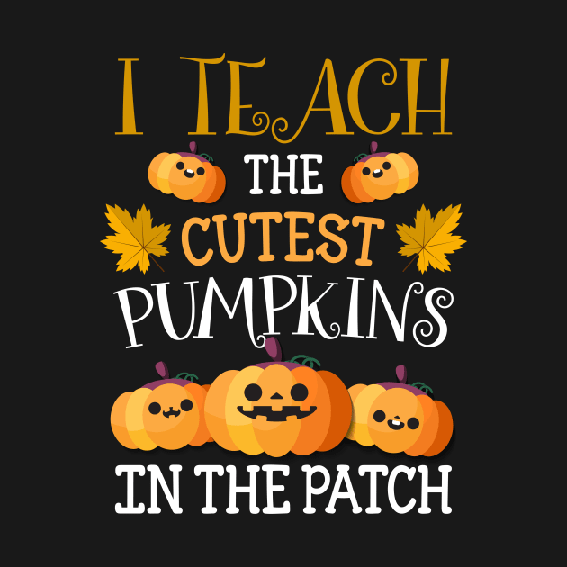 Halloween Shirt Pre-K Teacher Tshirt Cutest Pumpkins Gift by foxmqpo