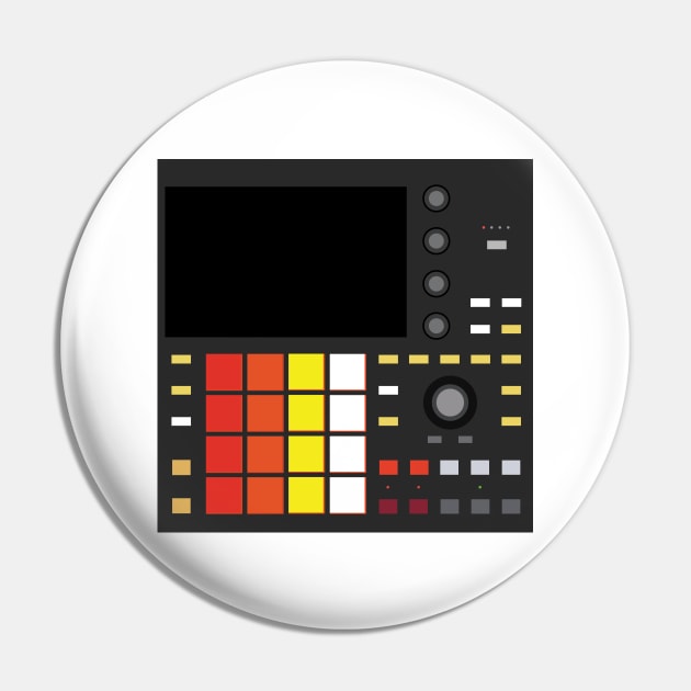 Dope Beat Machine Series #18 (Multicolored pads - No Text) Pin by Steve Traxx (ProducerBeat.com)