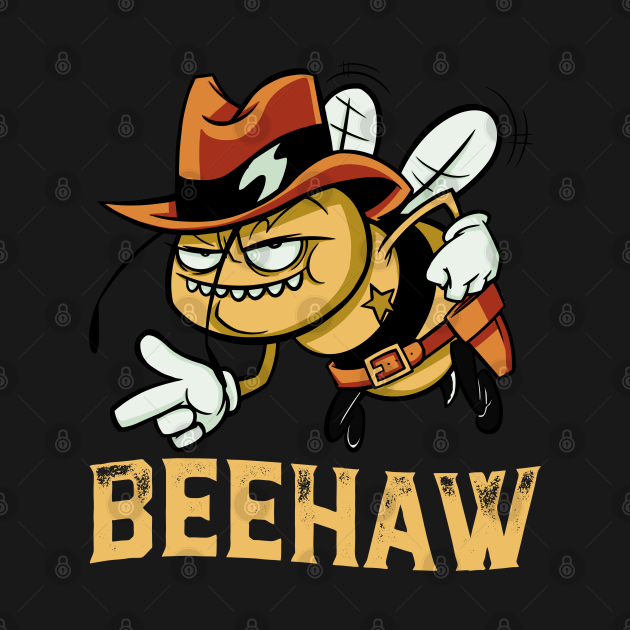 Funny Bee Haw Bumblebee Cowboy Bees Men TShirt TeePublic