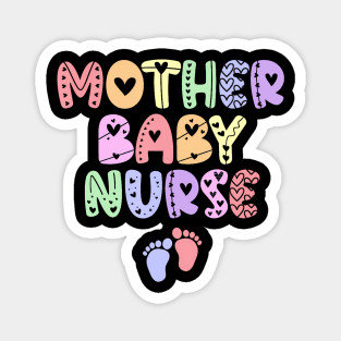 Groovy Mother Baby Nurse Women Nurse Week Magnet