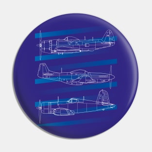 Blueprint Skies: Iconic Warbirds Pin