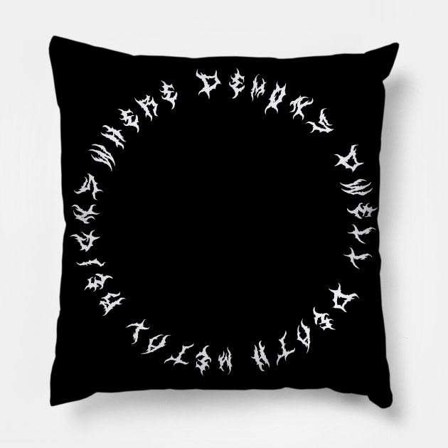 Praise To Death Metal Pillow by MetalByte