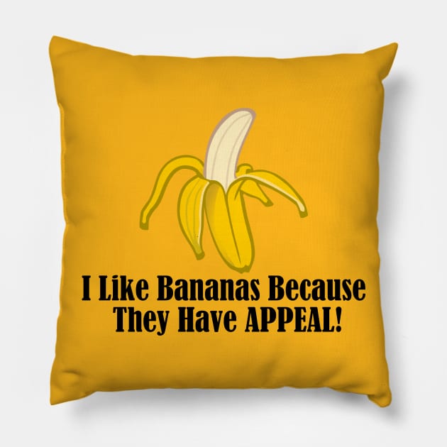 Punny Banana Pillow by MisterBigfoot