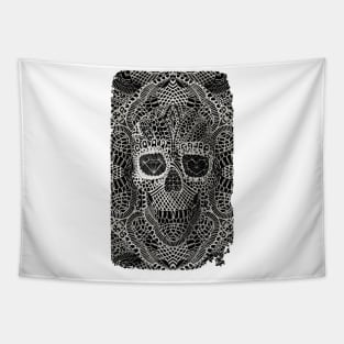 Lace Skull Tapestry