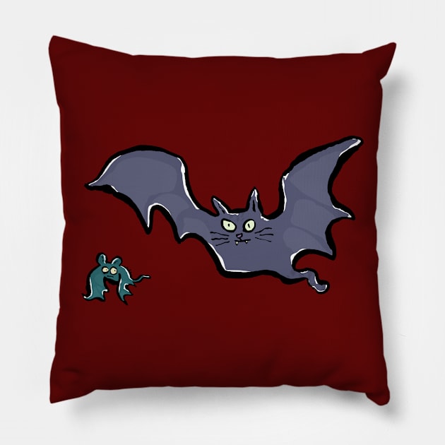 what the bat fears Pillow by greendeer