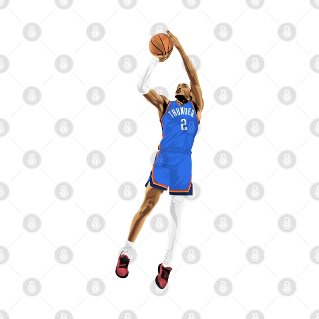 Shai Gilgeous-Alexander OKC by knnthmrctn