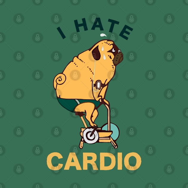 Pug Cardio by stripedbeetlee