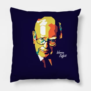 Warren Buffet on Wpap Style Pillow