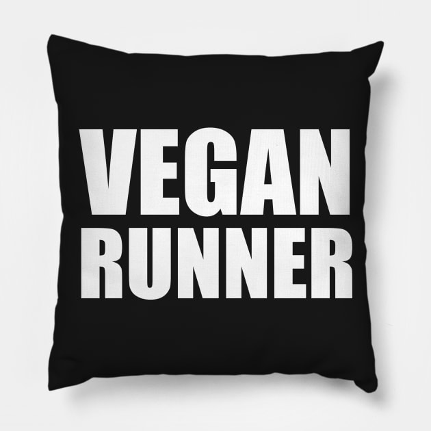 Vegan Runner Pillow by fromherotozero