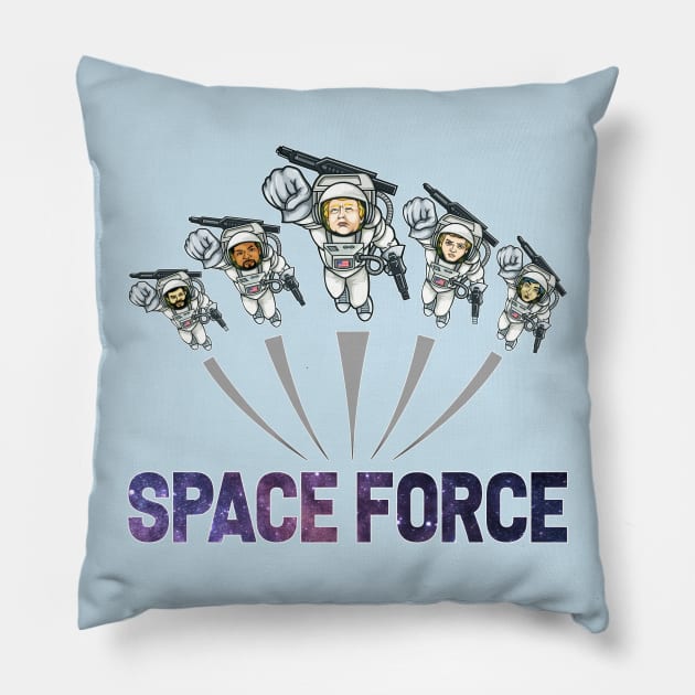 Space Force Pillow by HeeHeeTees