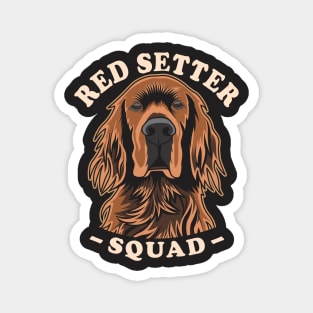 Irish Red Setter Squad Magnet