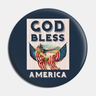 God Bless America Pin