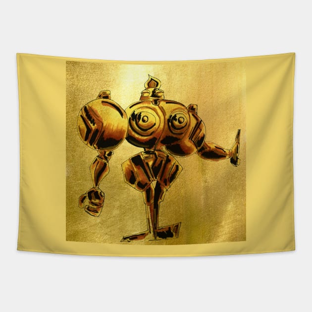 dogu the huitzil darkstalker Tapestry by jorge_lebeau