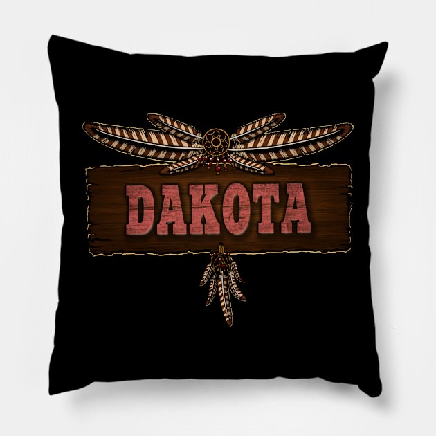 Dakota People Pillow by MagicEyeOnly