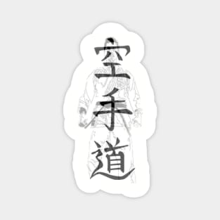 Karate Kanji w/ Tough Guy Silhouette Magnet