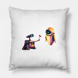 wall e romantic Pillow