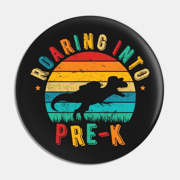 Roaring Into Pre-K Pin by ChicGraphix