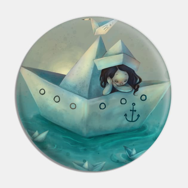 Paper Boat Pin by selvagemqt