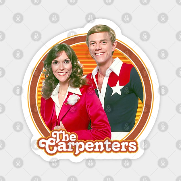 The Carpenters /// Retro 70s Aesthetic Design Magnet by DankFutura