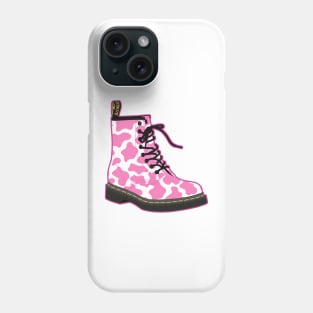 Pink Cow Doc Marten Boot Phone Case