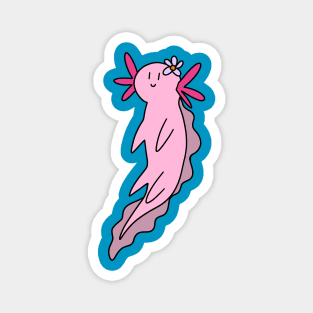 Flower Axolotl Magnet