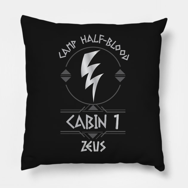 Cabin #1 in Camp Half Blood, Child of Zeus – Percy Jackson inspired design Pillow by NxtArt