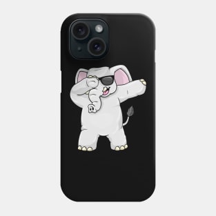 Elephant with Sunglasses at Hip Hop Dance Dab Phone Case