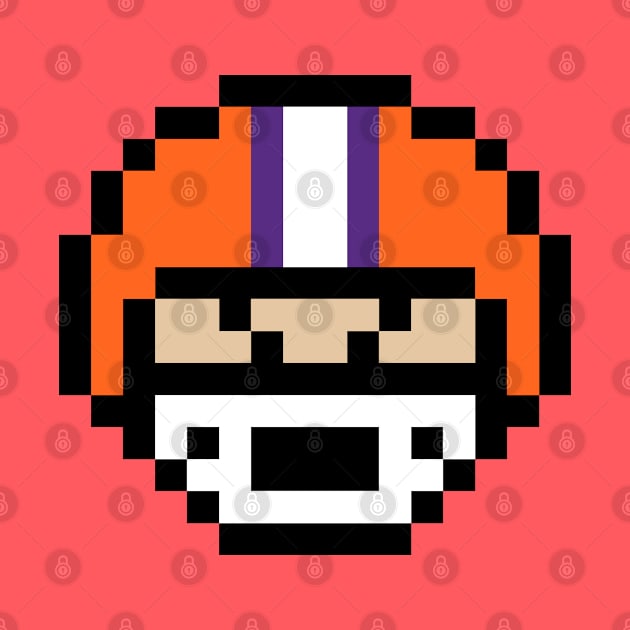 8-Bit Helmet - Clemson by The Pixel League