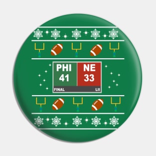 Final Score Ugly Sweater Pin