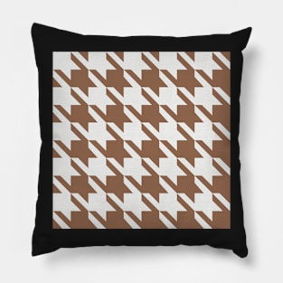 Little Critter Houndstooth - Brown and White Pillow