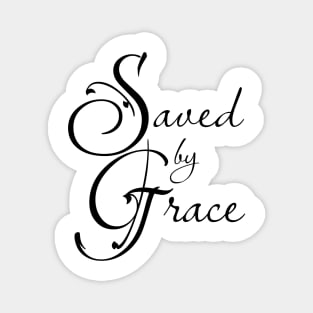 Saved by Grace Christian design Magnet