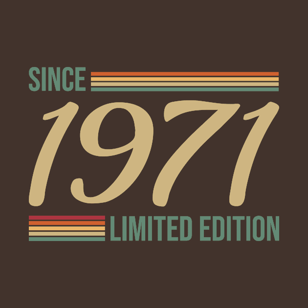 Vintage since 1971 Limited Edition Gift by POS