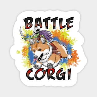 Battle Corgi Magnet