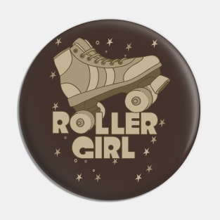 Roller Girl Roller Skating Derby Cute Apparel Pin