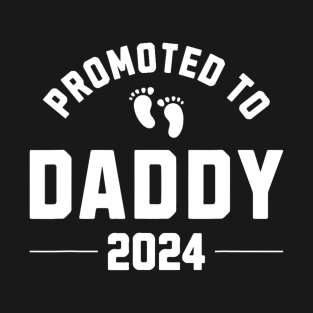 Promoted to Daddy 2024 New Father Pregnancy Announcement T-Shirt