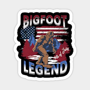 Bigfoot 4th of july Magnet