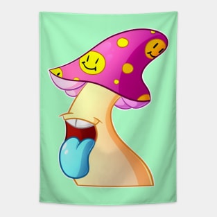 Shroom Tongue Design Tapestry