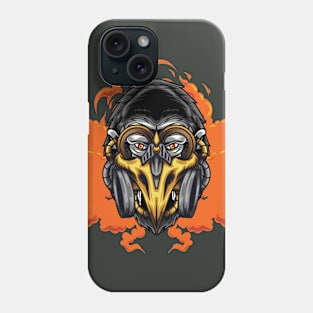 Gorilla with Gas Mask Illustration 01 Phone Case