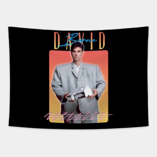 David Byrne Burning Down the House//Retro Aesthetics Fan Art Tapestry