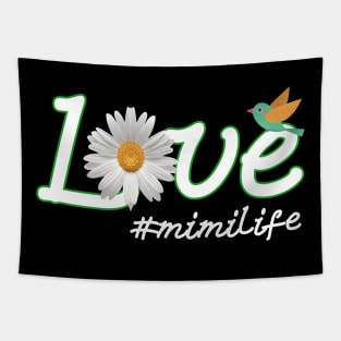 Love mimilife One Another Bird Daisy Flower Peace Tapestry