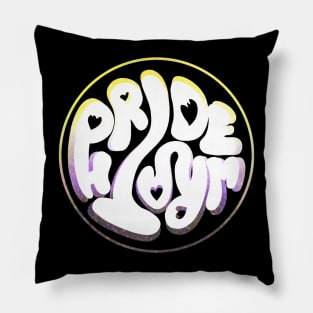 Pride and Wrath (Enby / Non-binary pride) Pillow