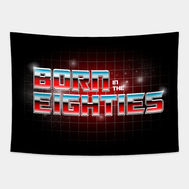 BORN IN THE EIGHTIES Tapestry by Skullpy