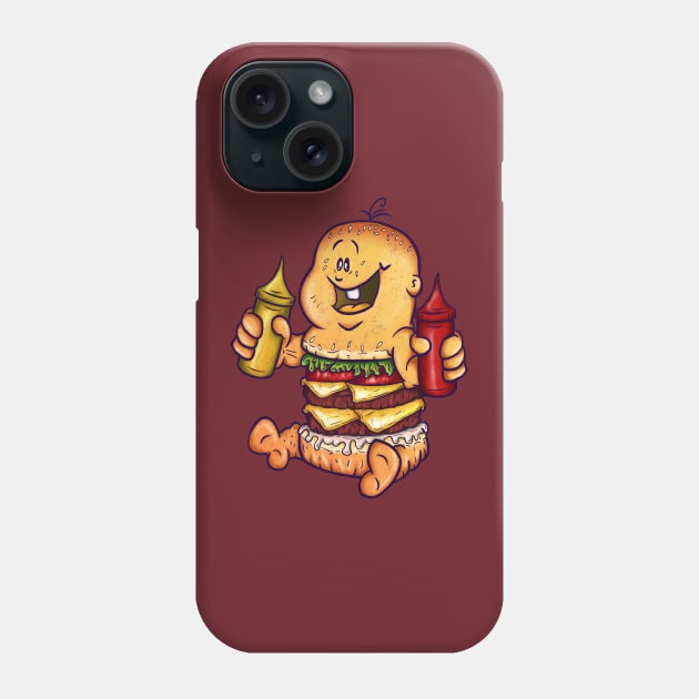 Baby Burger Phone Case by JGTsunami