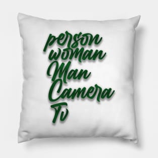 Person woman man camera tv Pillow