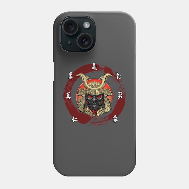 Samurai 7 Virtues of Bushido Phone Case by brcgreen