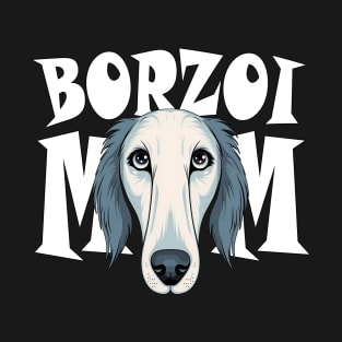 Borzoi Mom Cute Dog Mothers Day Womens T-Shirt