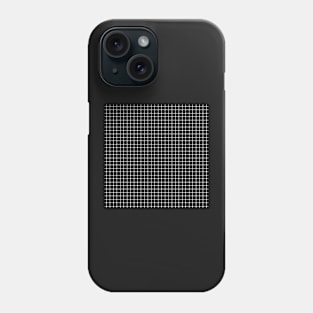 Black and White Dot Optical Illusion Grid Phone Case