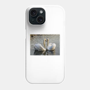 Swans necking Phone Case