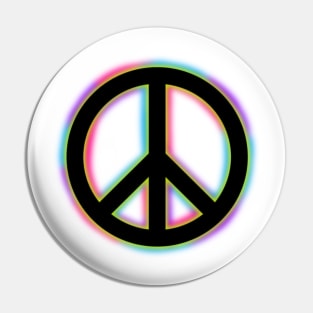 Colorful Peace Sign Pin