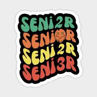 Groovy Retro Senior 2023 Magnet